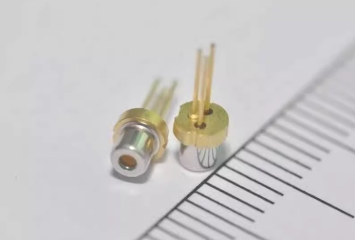 thumbnail image 2 of 650nm Red Laser Diode 350mW-550mW – 5.6mm, Mitsubishi LPC836, Original 2 of 5