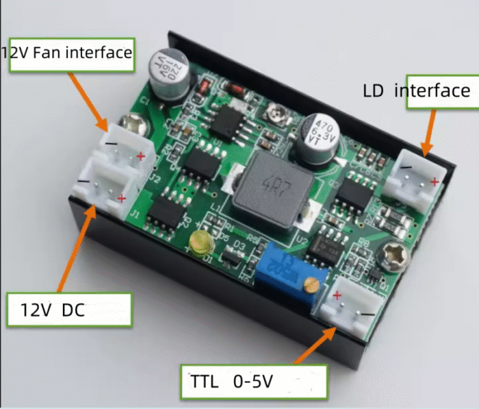 Module Driving Board High power laser module driver board PCB Board 12V boost 110V@5.0A ...