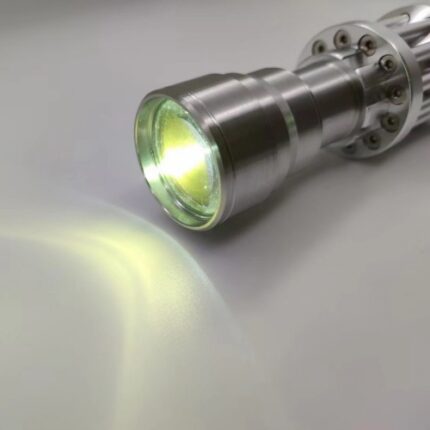 Blue laser converted to white light 3X 5X beam expander